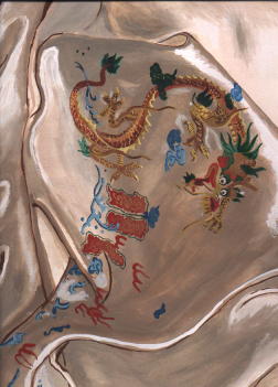 Painting of an embroidered silk cloth